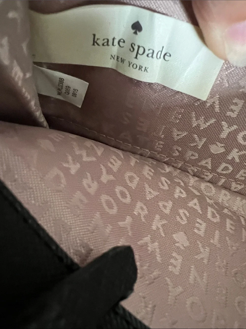 Kate Spade Rose Gold Glitter Zip-Around Wallet